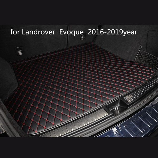 Tapis de sol de tapis de coffre de voiture en cuir antidérapant personnalisé adapté pour Landrover Evoque 2016-2019year tapis antidérapant de voiture2402