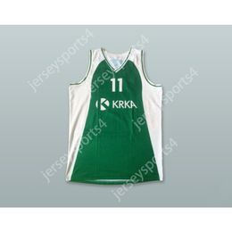 Custom Any Name Any Team Booker 11 kk kk kka novo Mesto Slovenia Green Basketball Jersey All Centred Size S M L XL XXL 3XL 4XL 5XL 6XL TOP DIBILITÉ