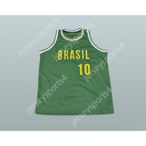 Aangepast Elke naam Elk team BRAZILIË NATIONAAL TEAM BASKETBALJERSEY ELK NUMMER STEEK GENAAID Alle gestikte maten S M L XL XXL 3XL 4XL 5XL 6XL Topkwaliteit