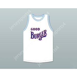 Custom tout nom n'importe quelle équipe dexter 2 bon maillot de basket-ball blanc burger toute taille de taille s-6xl