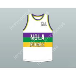 Aangepast elke naam een team magnolia shorty 94 nola bounce witte basketballir