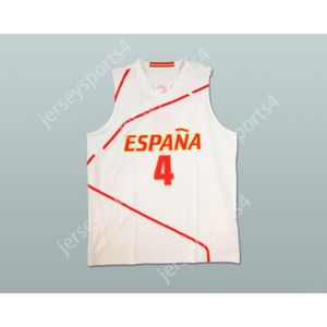 Personalizado cualquier nombre cualquier equipo Pau Gasol Espana 4 Jersey de baloncesto Cualquier jugador o número todo Tamaño cosido S M L XL XXL 3XL 4XL 5XL 6XL Calidad superior