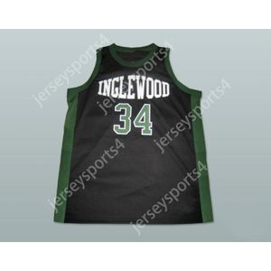 Aangepast elke naam elk team Paul Pierce 34 Inglewood High School Basketball Jersey Nieuwe Stitch genaaid alle gestikte maat S M L XL XXL 3XL 4XL 5XL 6XL Topkwaliteit