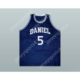 Aangepast elke naam elk team Pete Maravich Daniel High School 5 Basketball Jersey nieuw elke maat alle gestikte maat S M L XL XXL 3XL 4XL 5XL 6XL Topkwaliteit