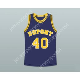 Aangepast Elke naam Elk team RANDY MOSS 40 DUPONT HIGH SCHOOL PANTHERS BASKETBAL JERSEY Alle gestikte maten S M L XL XXL 3XL 4XL 5XL 6XL Topkwaliteit