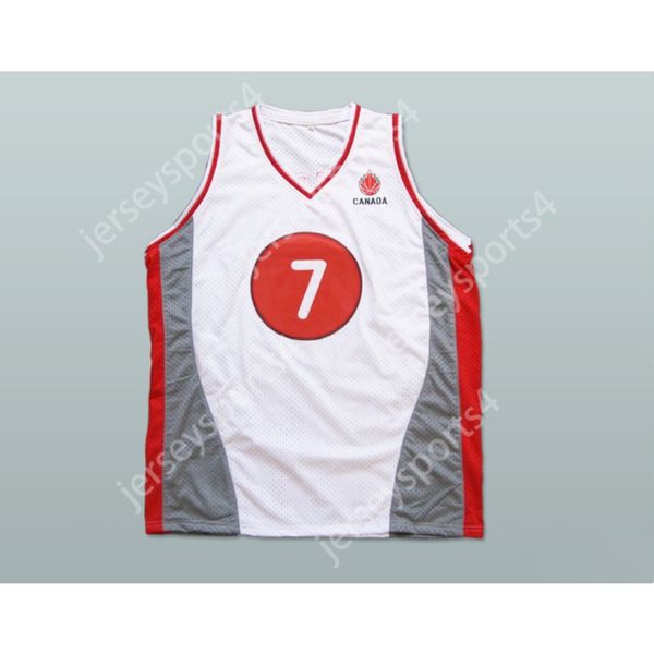 Personalizado Cualquier nombre Cualquier equipo STEVE NASH CANADÁ 7 JERSEY DE BALONCESTO Todo cosido Tamaño S M L XL XXL 3XL 4XL 5XL 6XL Calidad superior