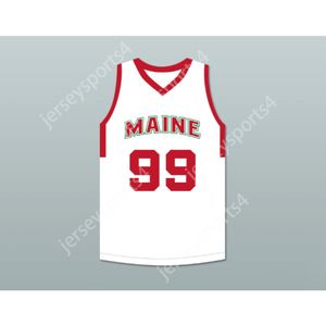 Custom tout nom n'importe quelle équipe Tacko Automne 99 Maine Basketball White Basketball Taille S-6xl Top Quality