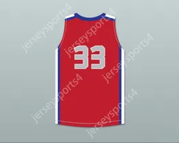 Custom Any Name Mens Youth / Kids Tacko Fall 33 Chacun 1 Enseigner 1 Elite AAU Red Basketball Jersey 1 Top cousé S-6XL