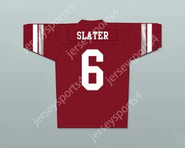 Custom elk naamnummer Heren Jeugd/Kids AC Slater 6 Bayside Tigers High School voetbaljersey bevat Tiger Patch Stitched S-6XL