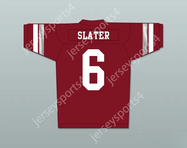 Custom tout numéro de nom pour hommes / enfants AC Slater 6 Bayside Tigers High School Football Jersey inclut Tiger Patch cousé S-6XL