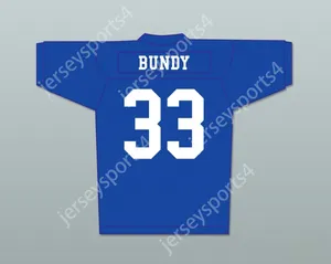 Custom tout numéro de nom Mens Youth / Kids Al Bundy 33 Polk High School Football Jersey comprend des enfants avec des enfants Patch Top cousu S-6XL