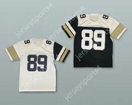 Custom Any Nom Number Mens Youth / Kids Black and White Mash up 89 Football Jersey Top cousé S-6XL