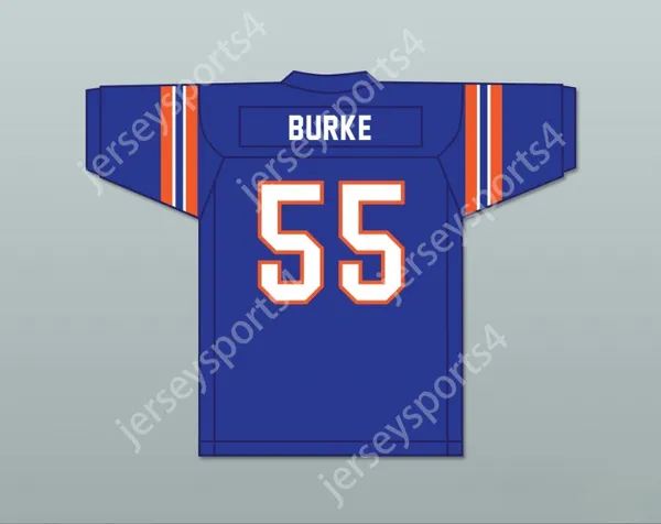 Custom Any Nom Number Mens Youth / Kids Burke 55 John Hughes High School Wasps Blue Football Jersey pas un autre film pour adolescents cousu S-6XL
