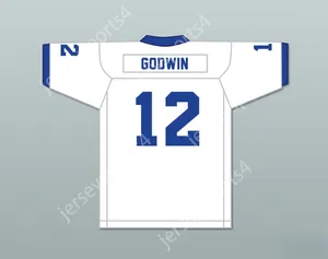 Custom elk naamnummer Mens Jeugd/Kinderen Chris Godwin 12 Middletown High School Cavaliers White Football Jersey 2 Stitched S-6XL