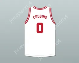 Custom Any Nom Number Mens Youth / Kids DeMarcus Cousins 0 Tijuana Piranhas White Basketball Jersey EXPANSION MEXICAN EXPANSION TOP STTITKED S-6XL