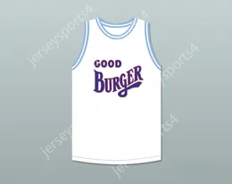 Custom tout numéro de nom Mens Youth / Kids Ed 1 Good Burger White Basketball Jersey Top cousé S-6XL