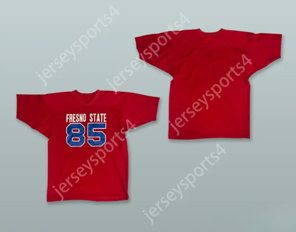 Custom Any Nom Number Mens Youth / Kids Fresno State 85 Red Football Jersey Top cousé S-6XL