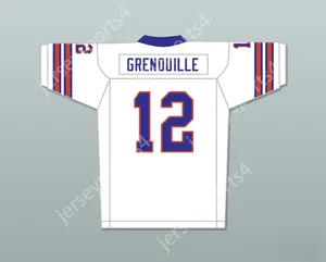 Custom Any Nom Number Mens Youth / Kids Gee Grenouille 12 Mud Dogs Away Football Jersey With Bourbon Bowl Patch Top cousé S-6XL