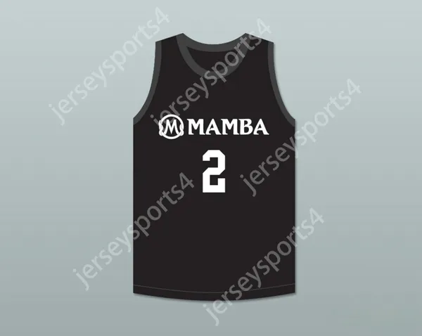 Custom Any Nom Number Mens Youth / Kids Gianna 2 Mamba Ballers Black Basketball Jersey Top cousé S-6XL