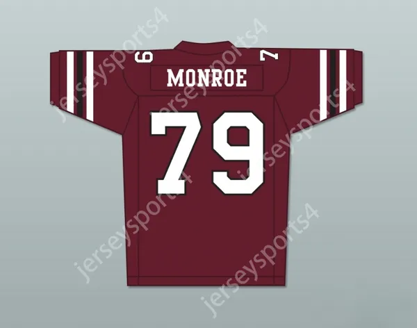 Custom tout numéro de nom pour hommes / enfants Jamal Duff Clarence Monroe 79 Boston Rebels Home Football Jersey inclut la ligue Patch Top cousue S-6XL