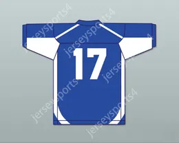 Custom Any Nom Number Mens Youth / Kids Jaylen Waddle 17 Episcopal High School Knights Blue Football Jersey 3 Top cousé S-6XL