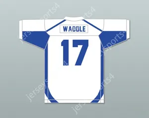 Custom Any Nom Number Mens Youth / Kids Jaylen Waddle 17 Episcopal High School Knights White Football Jersey 4 cousue S-6XL