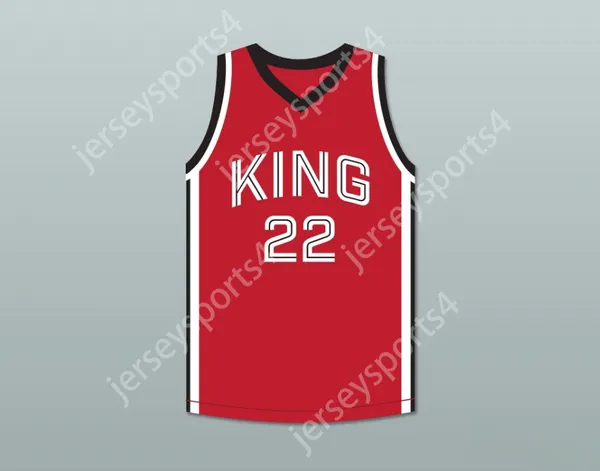 Custom Any Nom Number Mens Youth / Kids Kawhi Leonard 22 Martin Luther King High School Wolves Red Basketball Jersey 10 Top cousée S-6XL