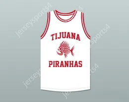 Personalizado cualquier número de nombre para hombres Jóvenes/niños Kyle Lowry 7 Tijuana Piranhas White Basketball Jersey Equipo de expansión mexicana Top Sanded S-6XL