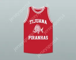 Personalizado cualquier número de nombre para hombres jóvenes/niños Kyle Lowry 7 Tijuana Piranhas Baloncesto Rojo Jersey Equipo de expansión mexicana Top Sanded S-6XL