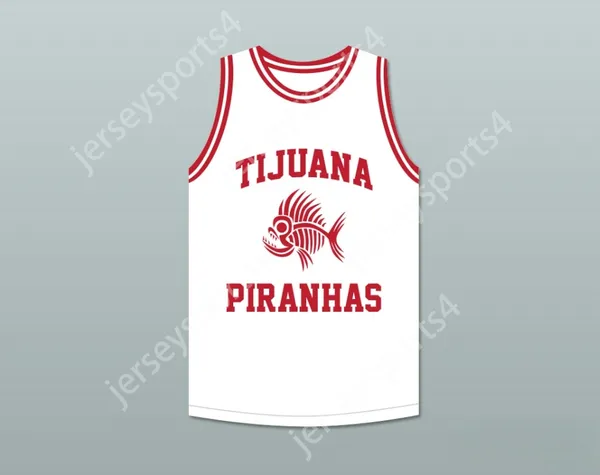 Custom tout numéro de nom pour hommes / enfants Kyle Lowry 7 Tijuana Piranhas White Basketball Jersey EXPANSION MEXICAN EXPANSION TOP TOPSED SP-6XL