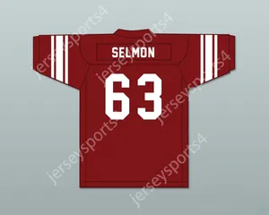 Custom Any Nom Number Mens Youth / Kids Lee Roy Selmon 63 Eufaula High School Ironheads Football Jersey 2 Top cousé S-6XL