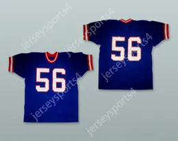 Custom Any Nom Number Mens Youth / Kids Lt 56 Blue Football Jersey Top cousé S-6XL