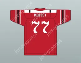 Aangepaste naamnummer Heren Jeugd/Kinderen Marion Motley 77 Canton McKinley High School Pups Red Football Jersey 1 Stitched S-6XL