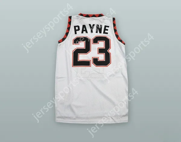 Custom Any Nom Number Mens Youth / Kids Martin Payne 23 Jersey de basket-ball blanc cousu S-6XL