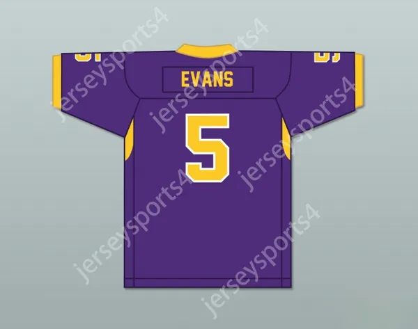 Personalizado cualquier número de nombre para hombres jóvenes/niños Mike Evans 5 Ball High School Tors Purple Football Jersey Top cosido S-6XL