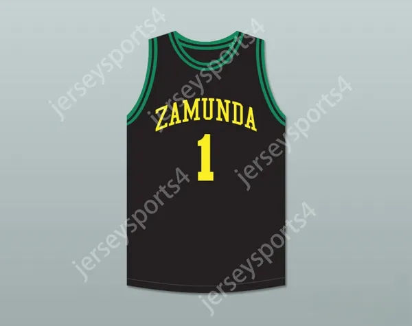 Custom Any Nom Number Mens Youth / Kids Prince Akeem Joffer 1 Country Africain Country Black Basketball Top cousé S-6XL