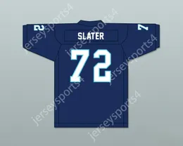 Custom Any Nom Number Mens Youth / Kids Rashawn Slater 72 Clements High School Rangers Navy Blue Football Jersey 2 Stitched S-6XL