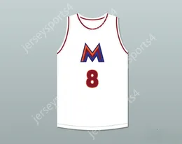 Custom Any Nom Number Mens Youth / Kids Rui Hachimura 8 Meisei High School White Basketball Jersey 1 Top cousé S-6XL