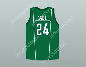 Custom Any Nom Number Mens Youth / Kids Tacko Automne 24 Liberty Christian Prep Lions Green Basketball Jersey 2 Top cousé S-6XL