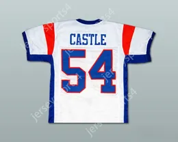 Custom Any Nom Number Mens Youth / Kids Thad Castle 54 Blue Mountain State TV Show Football Jersey Top cousé S-6XL