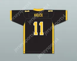 Custom Any Nom Number Mens Youth / Kids Travis Kelce 11 Cleveland Heights High School Tigers Black Football Jersey 2 Stitched S-6XL