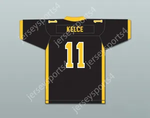 Custom Any Nom Number Mens Youth / Kids Travis Kelce 11 Cleveland Heights High School Tigers Black Football Jersey 2 Stitched S-6XL