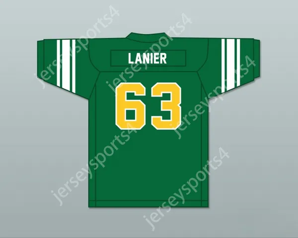 Custom Any Nom Number Mens Youth Willie Lanier 63 Maggie L. Walker Gouverneur Dragons Dragons Football Jersey 2 Top cousé S-6XL