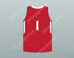 Custom n'importe quel nombre pour hommes / enfants Bol Bol 1 Mater Dei High School Red Basketball Jersey 1 Top cousé S-6XL