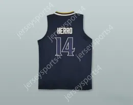 Personalizado en cualquier número para hombres jóvenes/niños Tyler Herro 14 Whitnall High School Falcons Navy Blue Basketball Jersey Top Sandited S-6XL