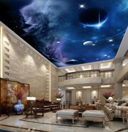 Custom Any Size Po Custom plafonds Starry Mural plafond 3d plafond peint Wallpaper 2987470