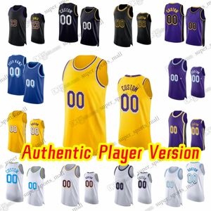 Aangepaste spelersversie Basketbalshirts 23 James Jersey AU Stitch 3 Anthony 1 D'Angelo Davis Russell 28 Rui 15 Austin Hachimura Reaves Gabe Taurean Vincent Prince