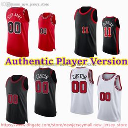 Versión de jugador personalizado Baloncesto 8 Zach LaVine Jersey Auténtico Stitch 11 DeMar DeRozan 0 Coby White Vucevic Patrick Williams III Lonzo Ball Alex Caruso Dalen Terry