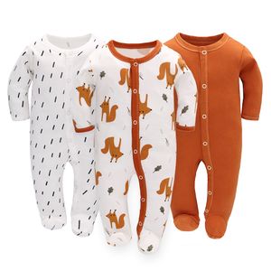 Custom Baby Romper 3 Pack Hoge kwaliteit Kids Tales babykleding 100% katoenen babykleding groothandel peuterkleding