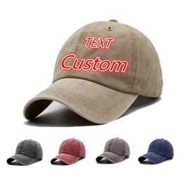 Casquette de Baseball personnalisée Vintage en coton lavé en détresse, chapeau de papa, casquette de Baseball Hip Hop personnalisée 231229